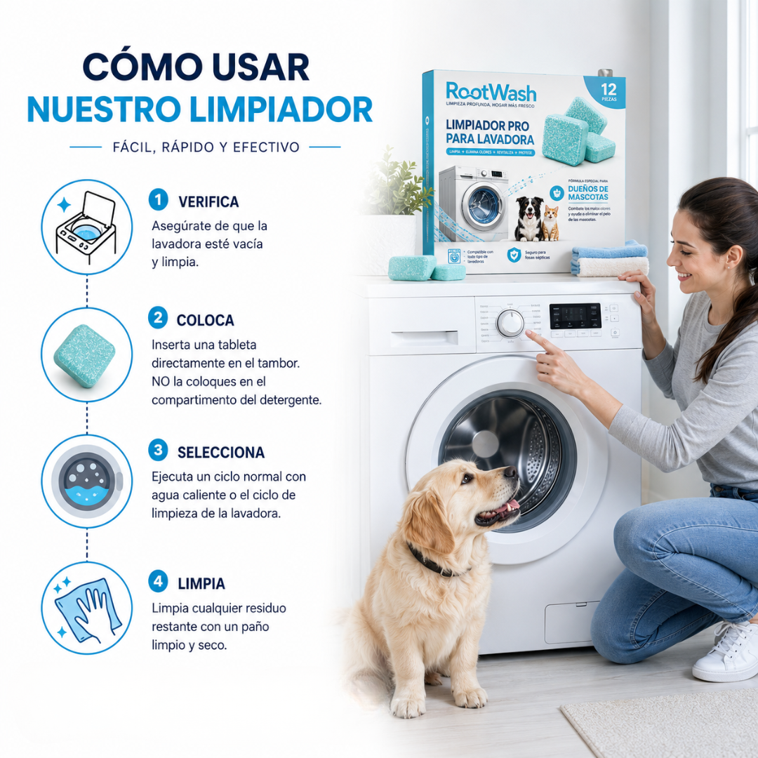 RootWash Limpiador De Lavadoras Pro